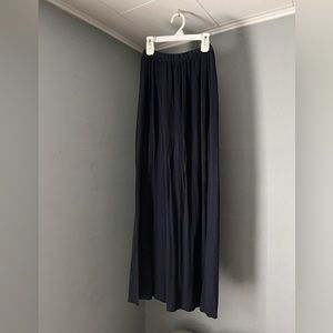 Hollister Navy Blue Long Skirt with slit